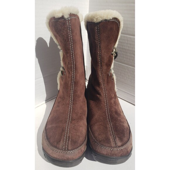 MERRELL SPIRIT TIBET YARRA CHESTNUT Polartec Winter Pull On Boots Women's Size 9 - Picture 6 of 16